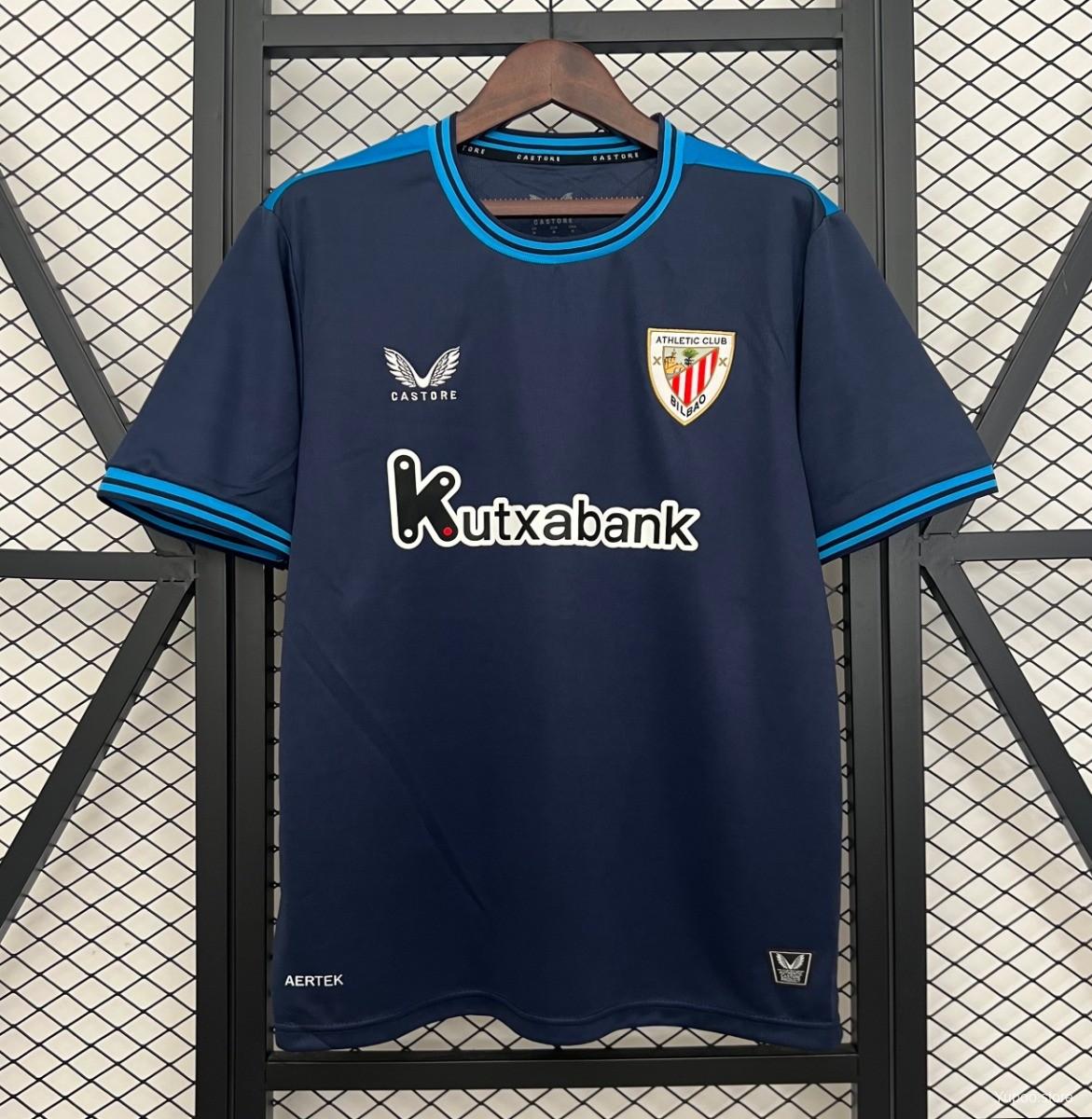 Camiseta de fútbol Athletic Club 2025/26 VISITANTE MANGA CORTA VERSION FAN